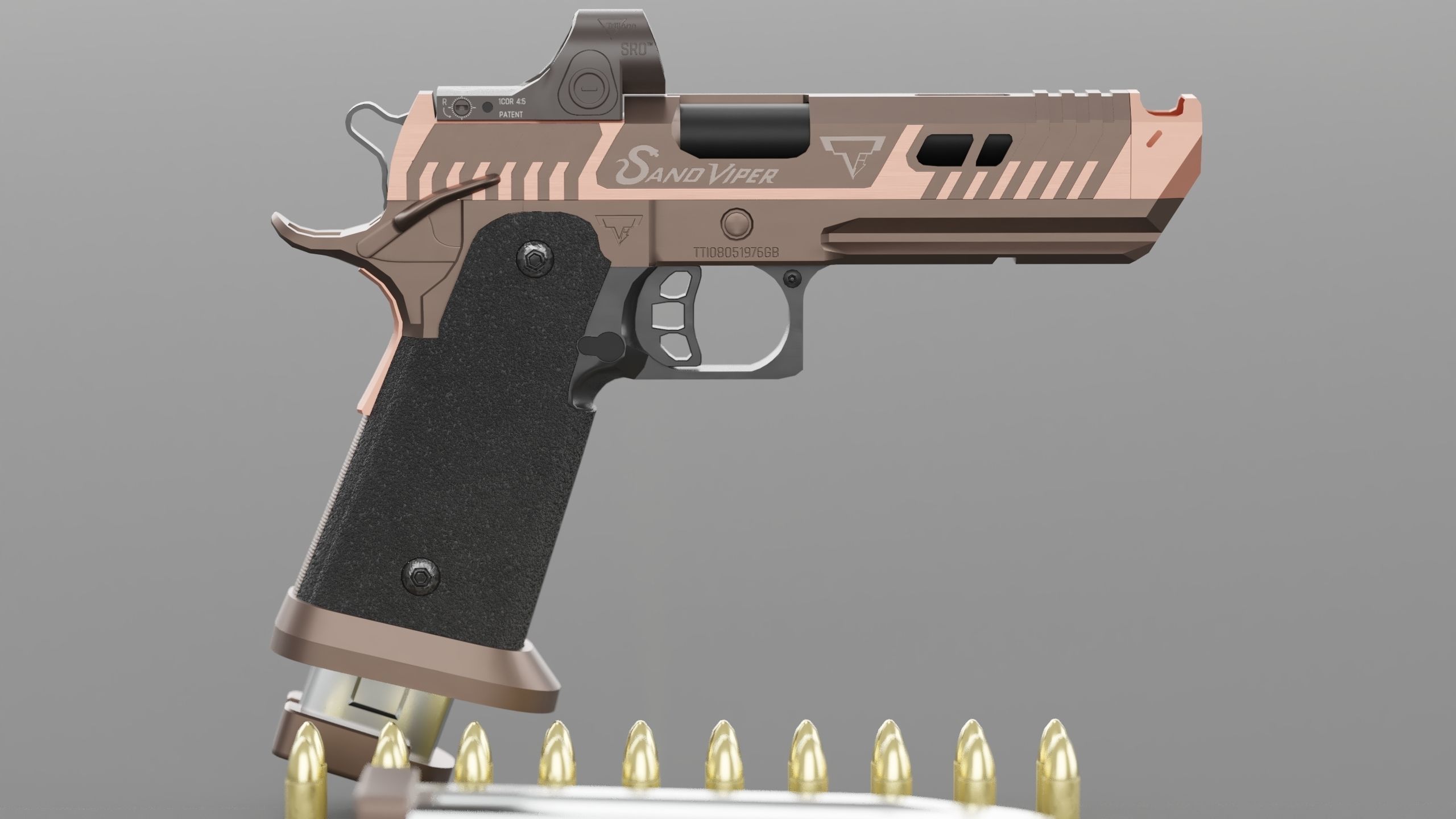 TTI - Taran Tactical Innovations - Sand Viper Low-poly 3D model_6