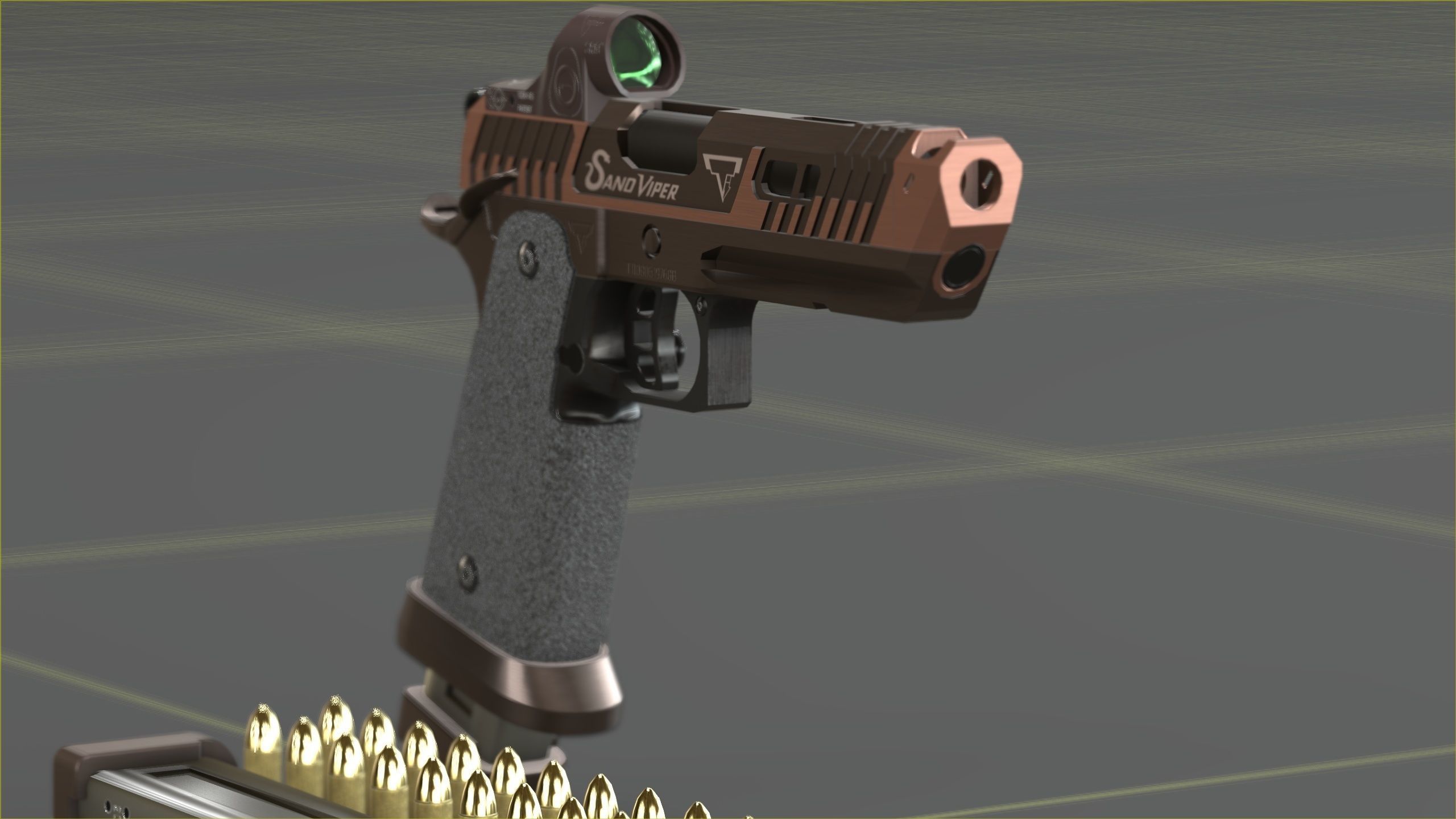 TTI - Taran Tactical Innovations - Sand Viper Low-poly 3D model_26