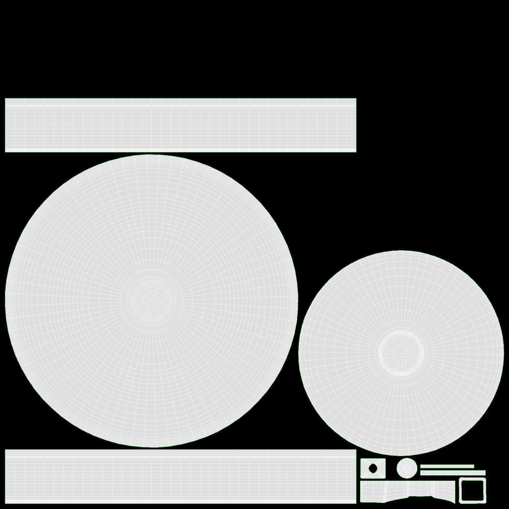 Pancakes on Frying Pan 3D model_8