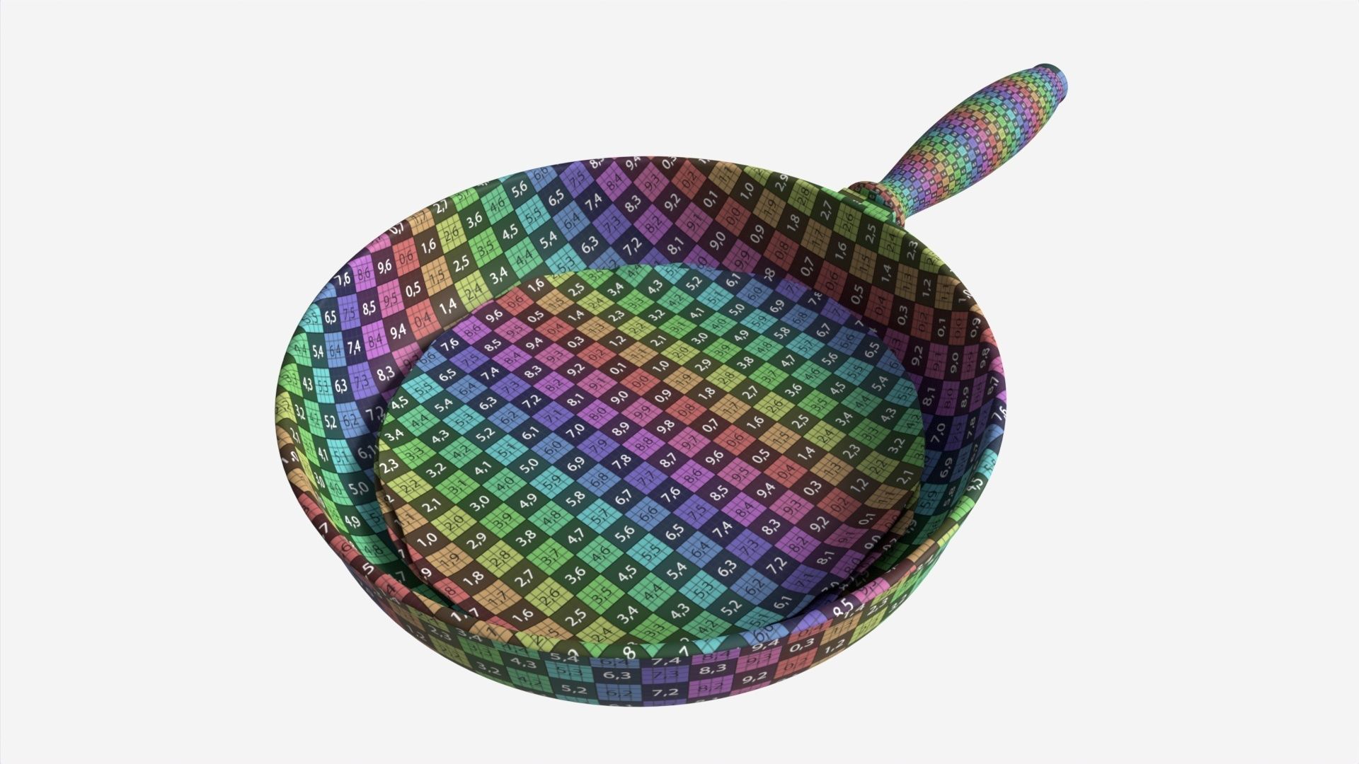 Pancakes on Frying Pan 3D model_7