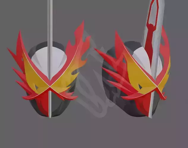 Kamen Rider Saber Brave Dragon 3D Template