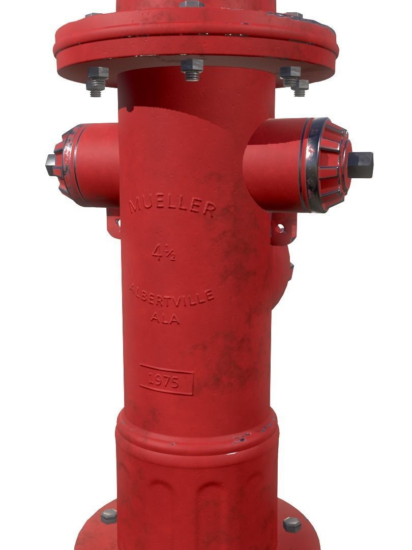 Old Fire Hydrant II 3D model_5
