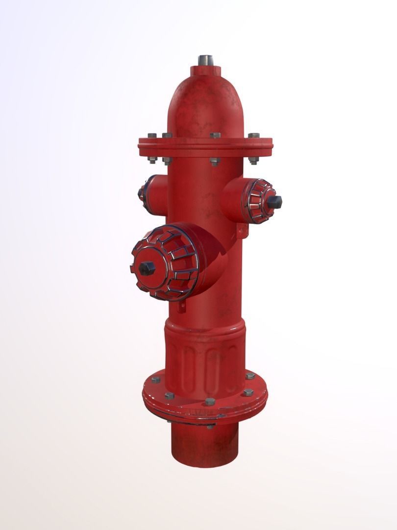 Old Fire Hydrant II 3D model_2