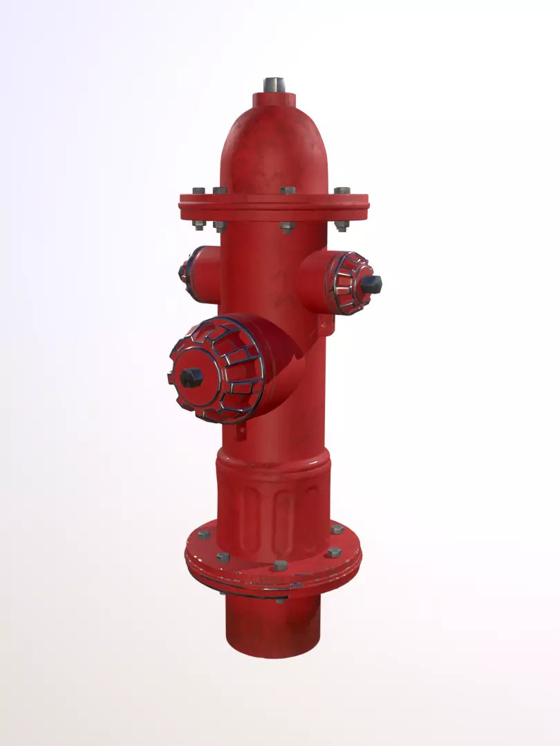 Old Fire Hydrant II 3D model_0