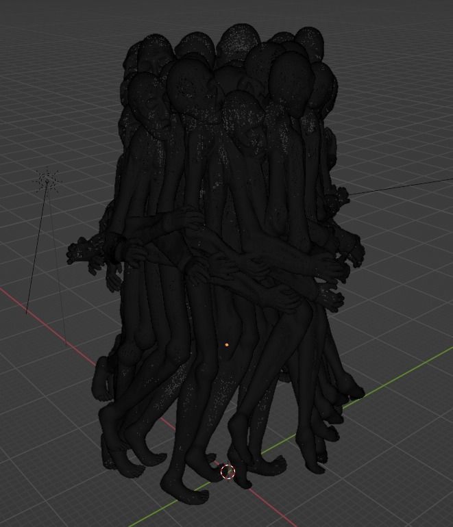 Shattered Cult Horror Chess Set 3D print model_11