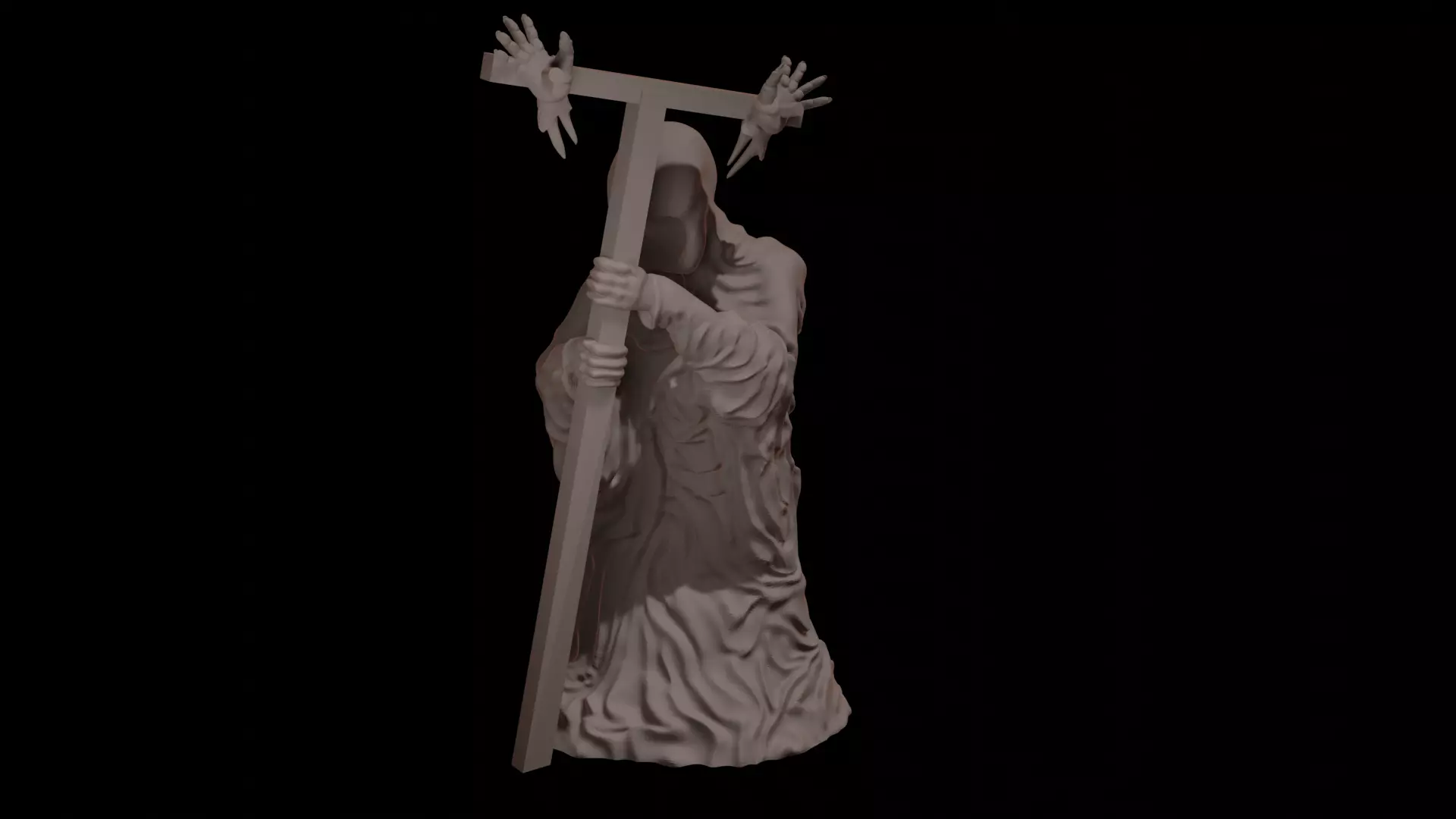 Shattered Cult Horror Chess Set 3D print model_0