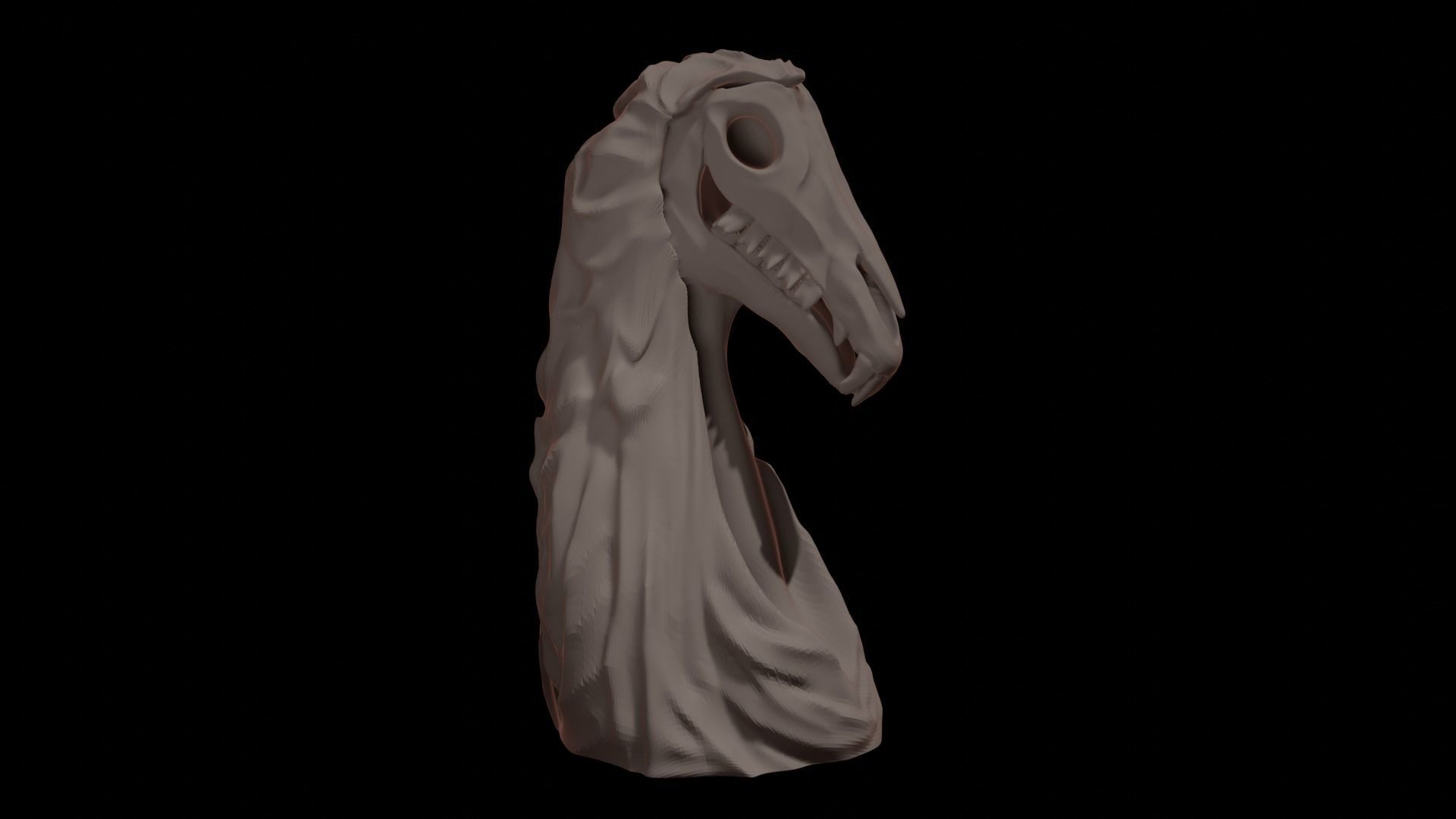 Shattered Cult Horror Chess Set 3D print model_4