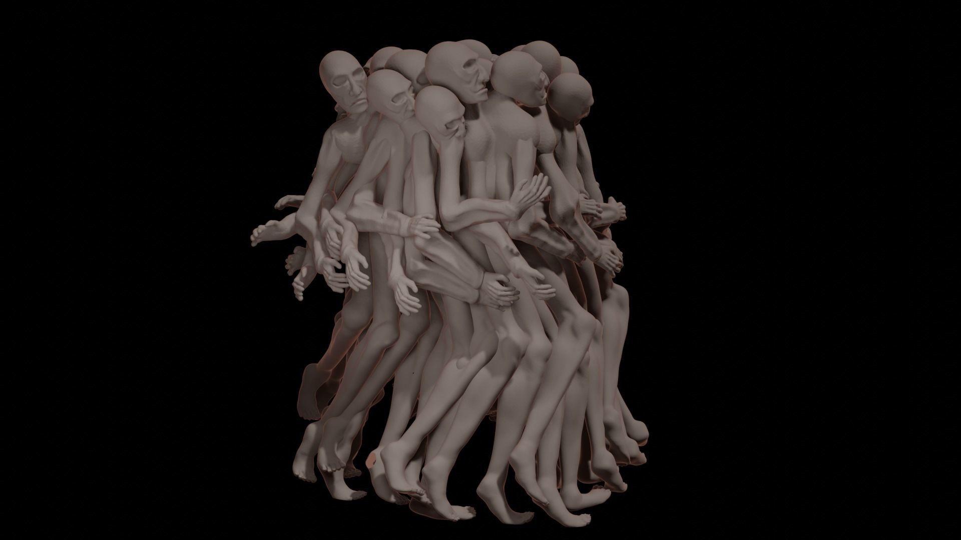 Shattered Cult Horror Chess Set 3D print model_10