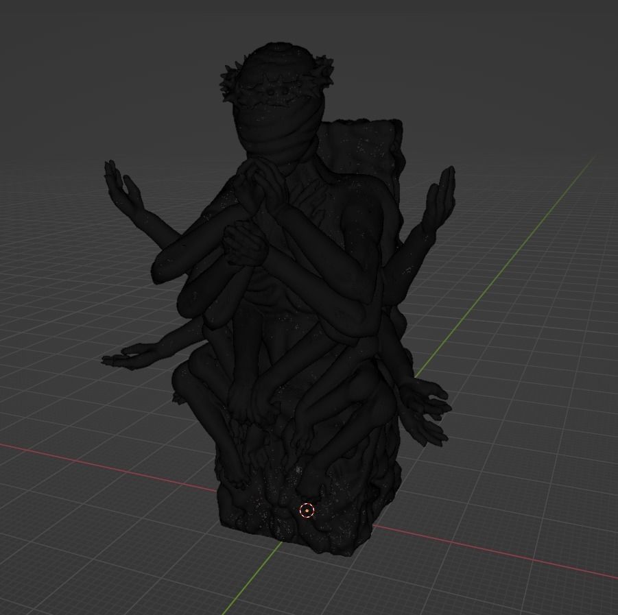 Shattered Cult Horror Chess Set 3D print model_3