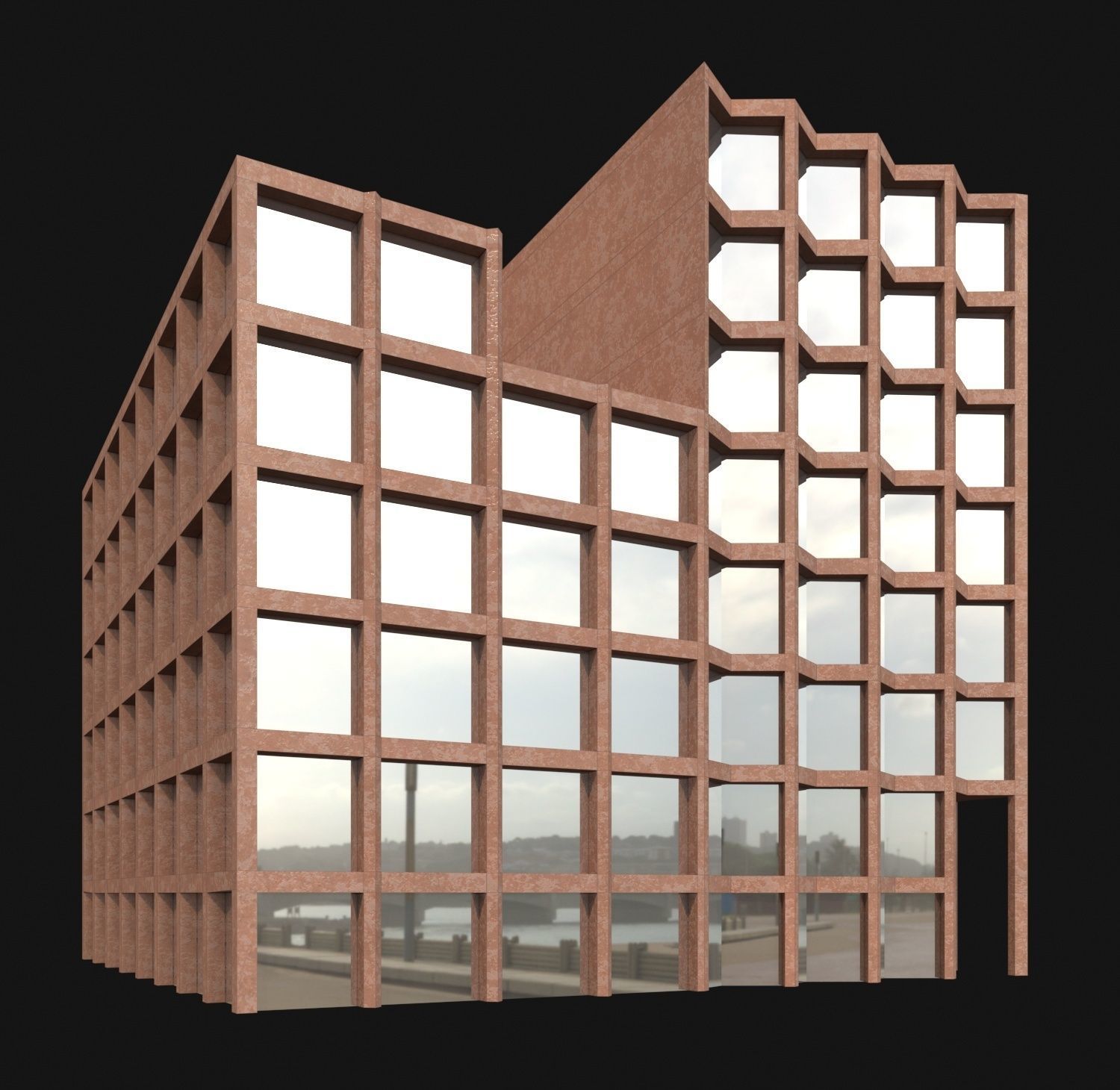 Office Building 3D model_2