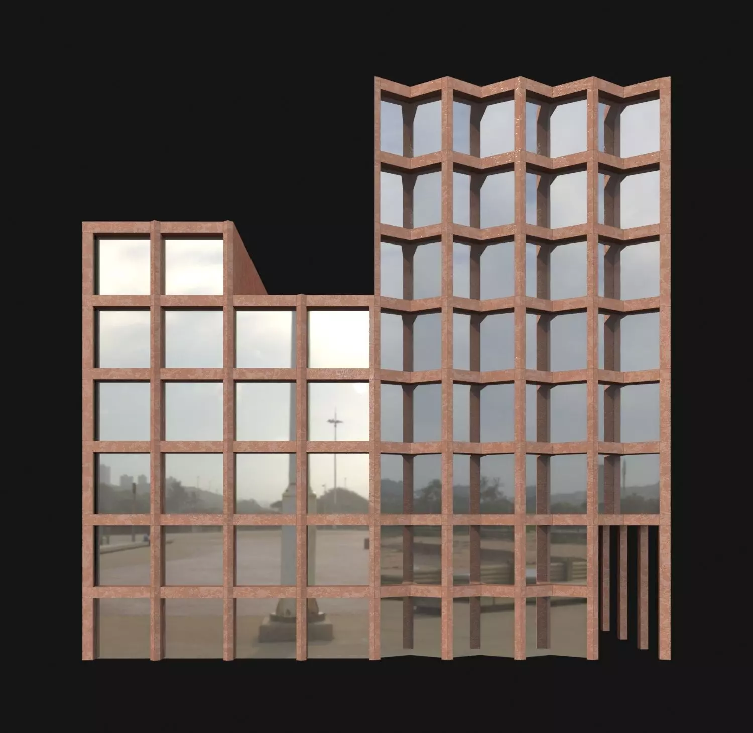 Office Building 3D model_0