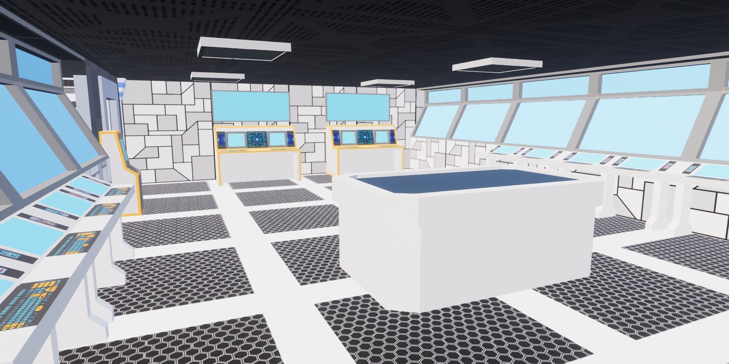 SCI FI BASE MODULAR KIT LOW POLY Low-poly 3D model_7