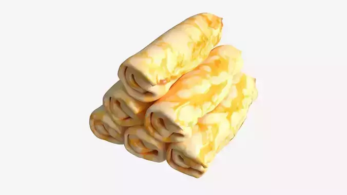 Pancakes with Filling 3D model