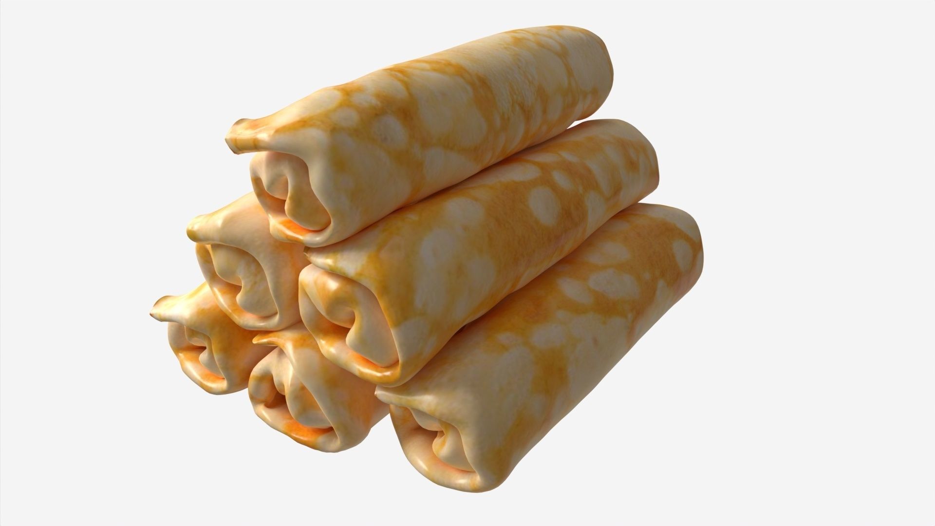 Pancakes with Filling 3D model_2