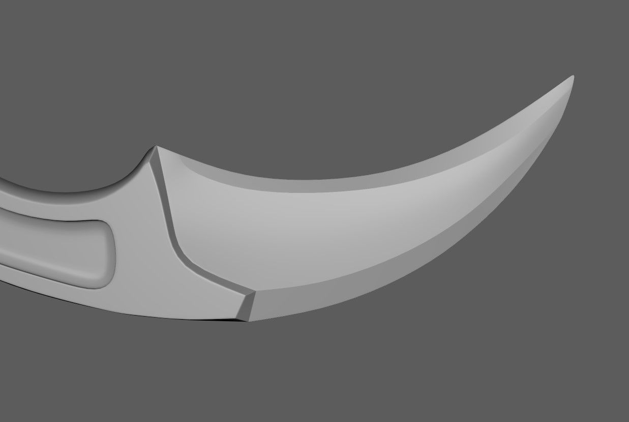 Knife Karambit 3D print model_2