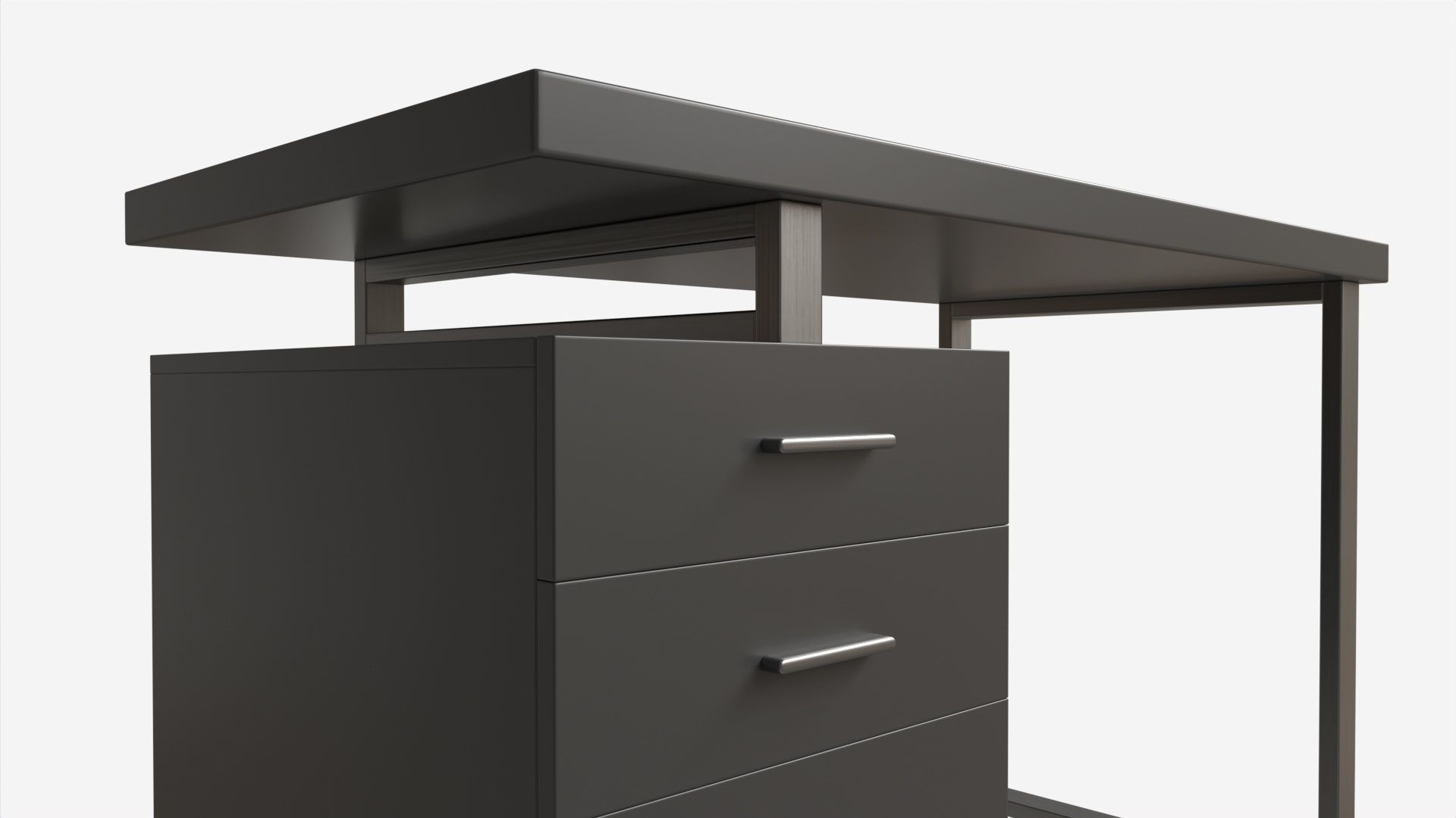 Reversible Set Up Office Desk 3D model_2