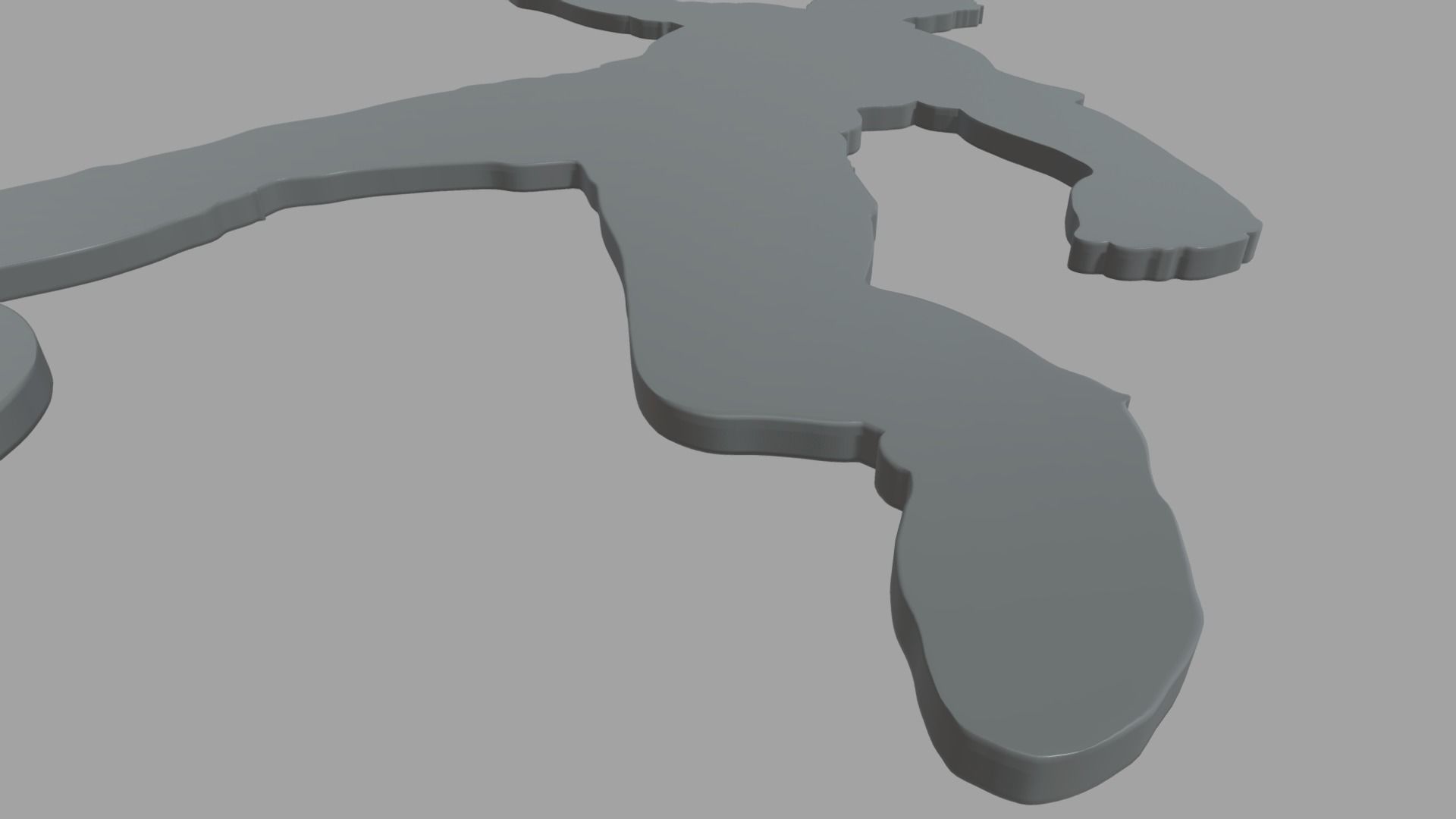 Soccer Key Ring Chain 01 Low-poly 3D model_5