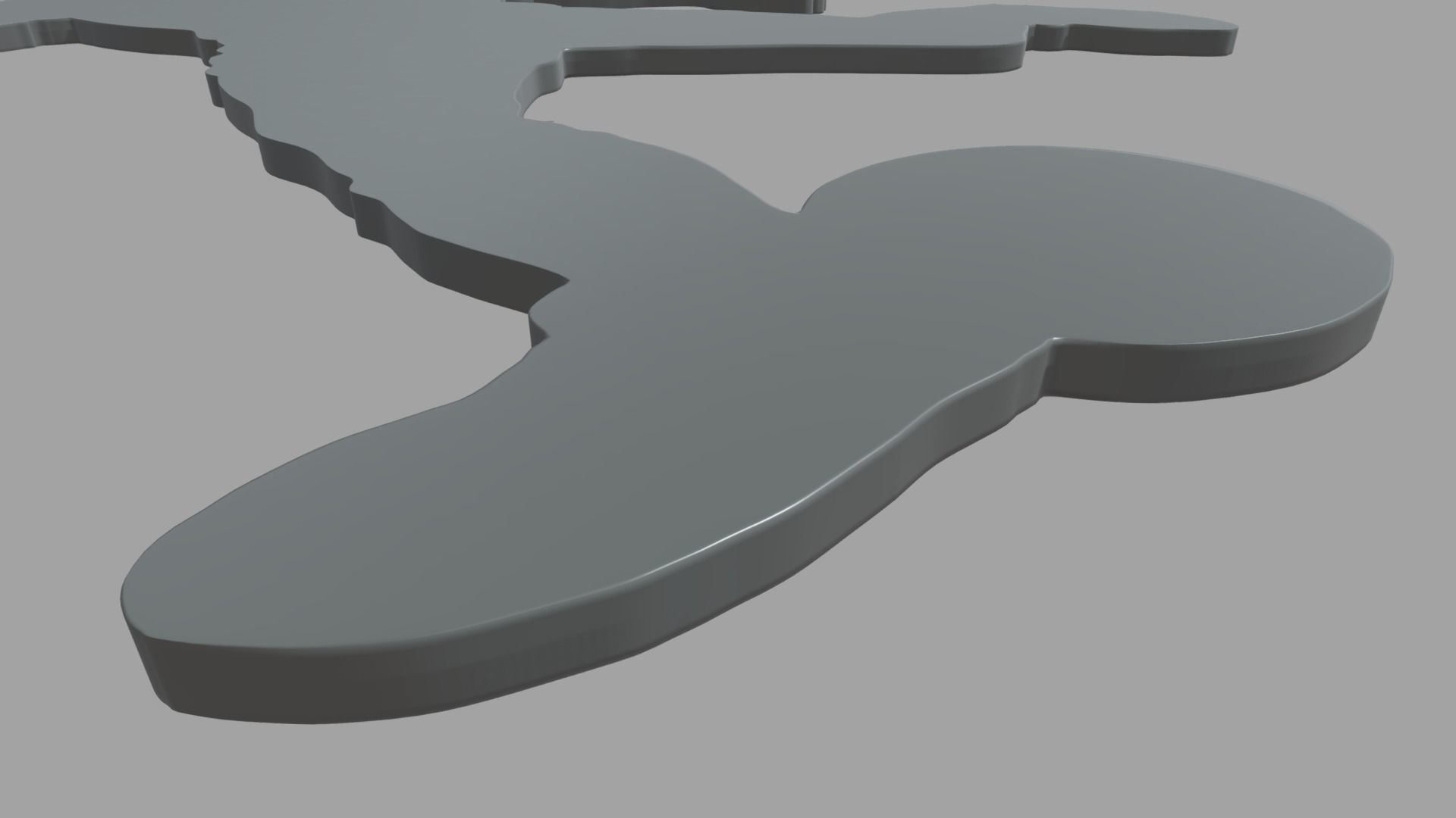 Soccer Key Ring Chain 01 Low-poly 3D model_4