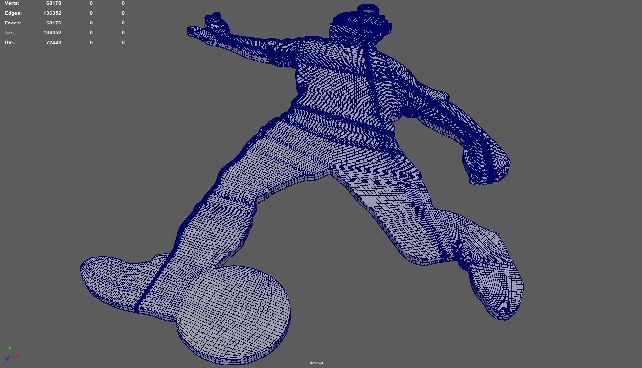 Soccer Key Ring Chain 01 Low-poly 3D model_6