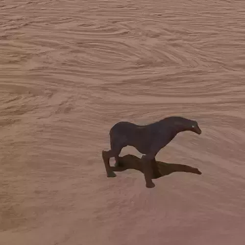 Boog Alien Dog Low-poly 3D model