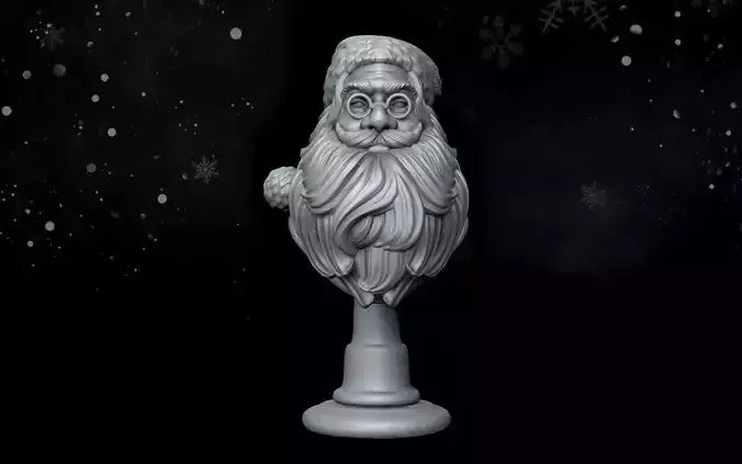Santa Claus Bust 3D print model