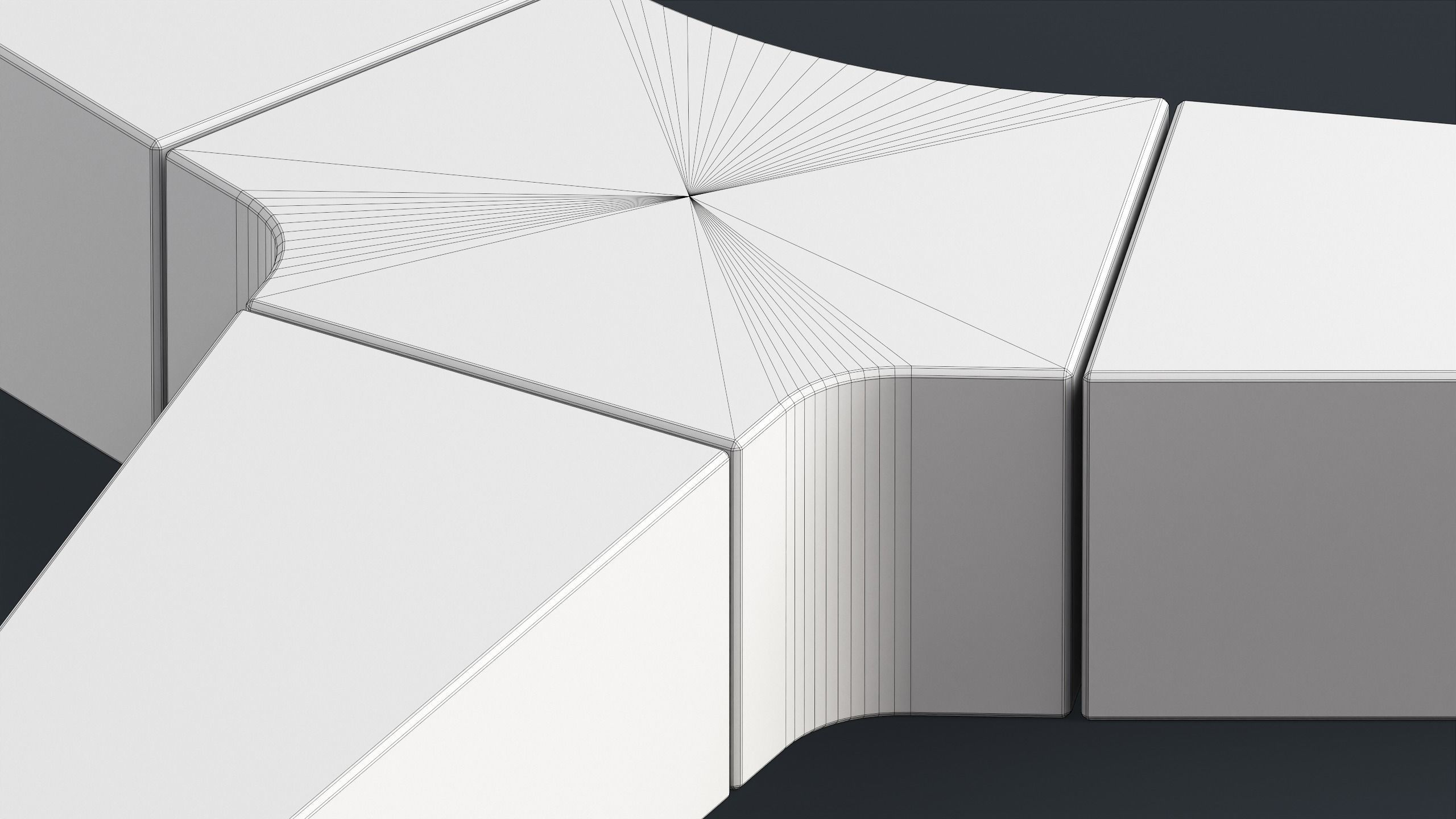 Modern Outdoor Bench 90 PBR Game Ready Low-poly 3D model_30