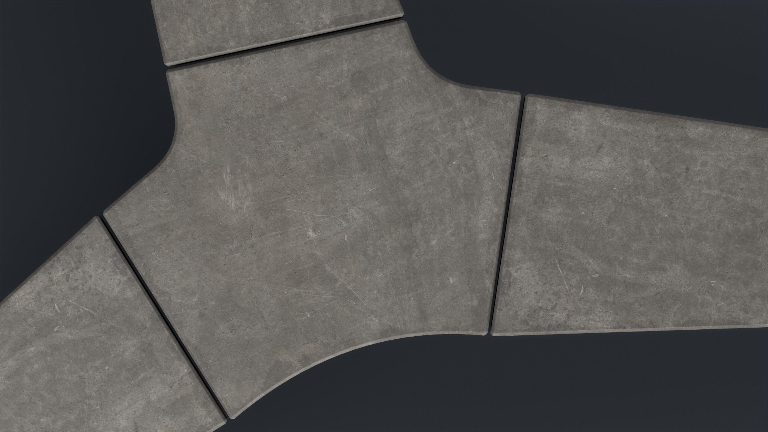 Modern Outdoor Bench 90 PBR Game Ready Low-poly 3D model_20