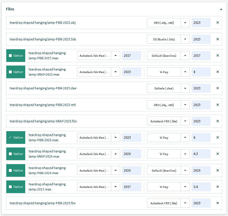 teardrop shaped hanging lamp 3D model_13