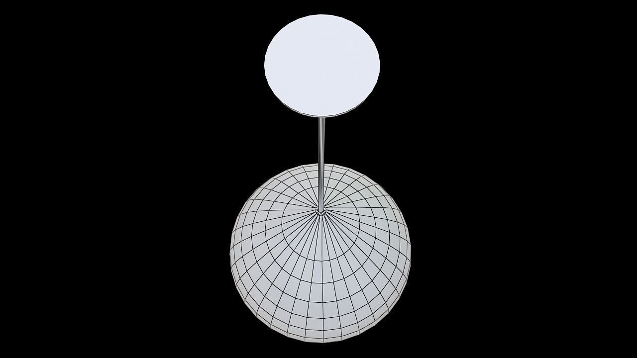 teardrop shaped hanging lamp 3D model_6