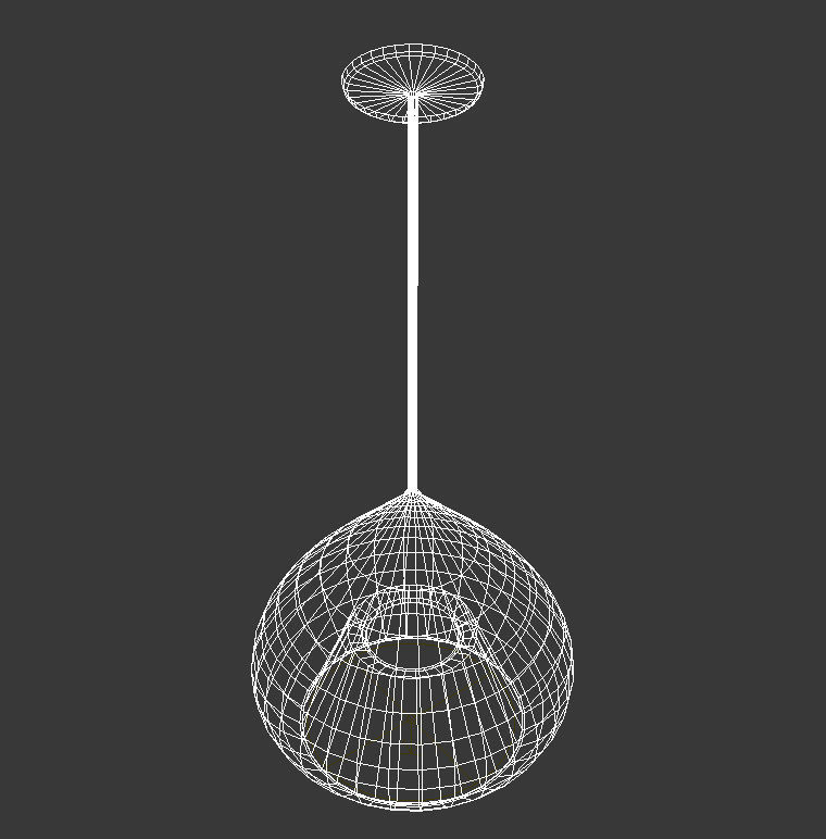 teardrop shaped hanging lamp 3D model_10