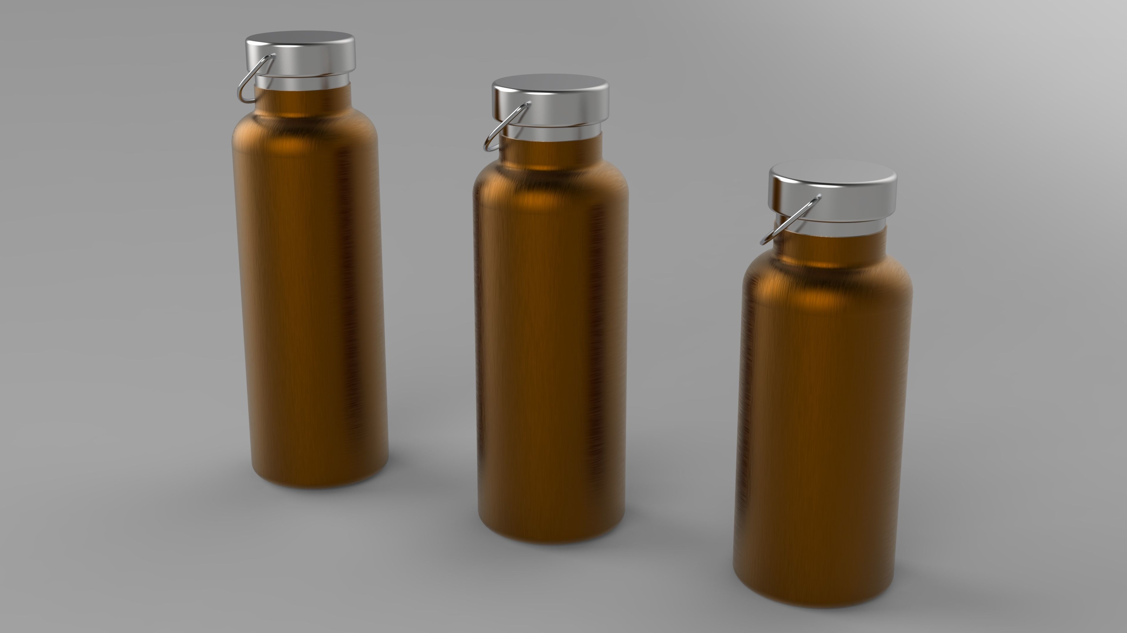 WATER BOTTLES Low-poly 3D model_2