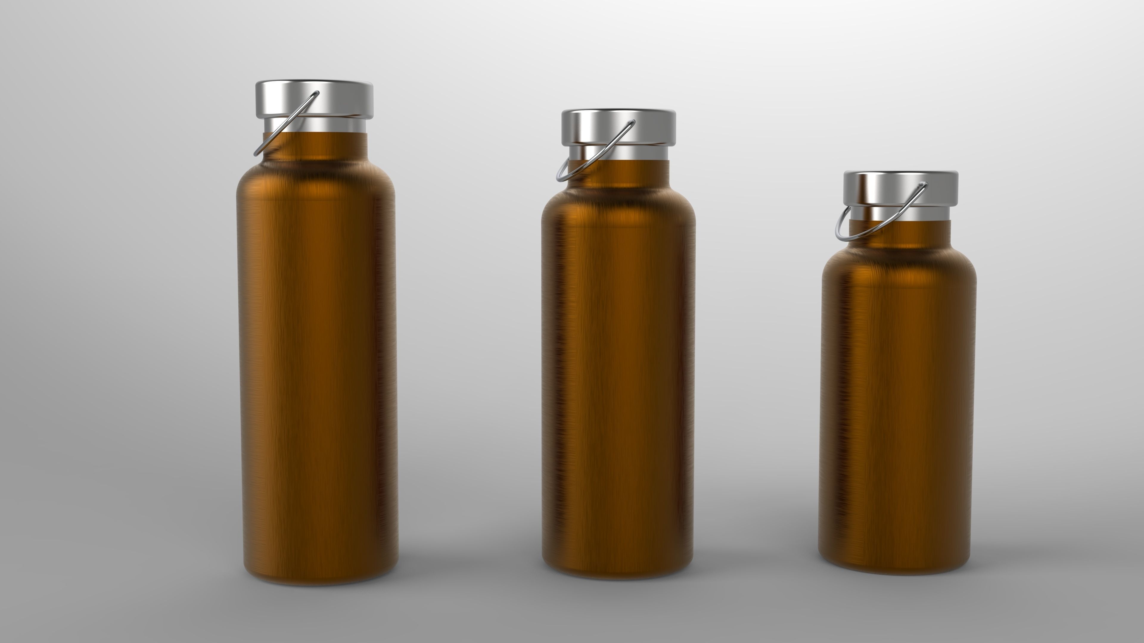 WATER BOTTLES Low-poly 3D model_6