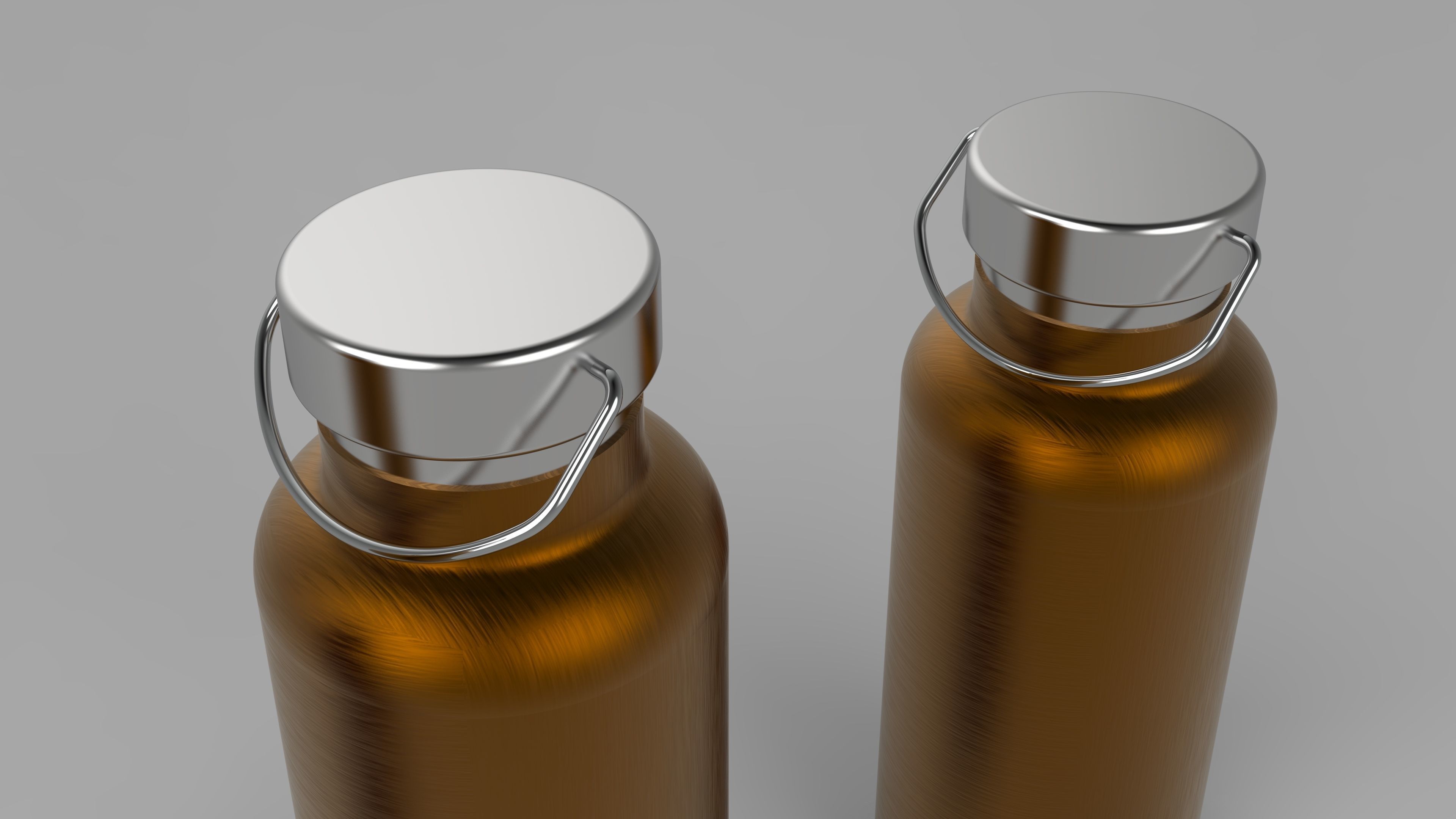 WATER BOTTLES Low-poly 3D model_4