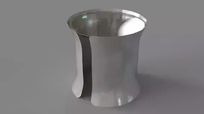 Cuff Side Table Silver