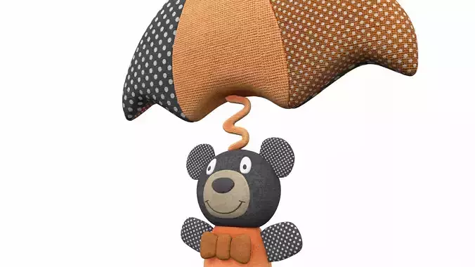 Plush toy bear hanging 1