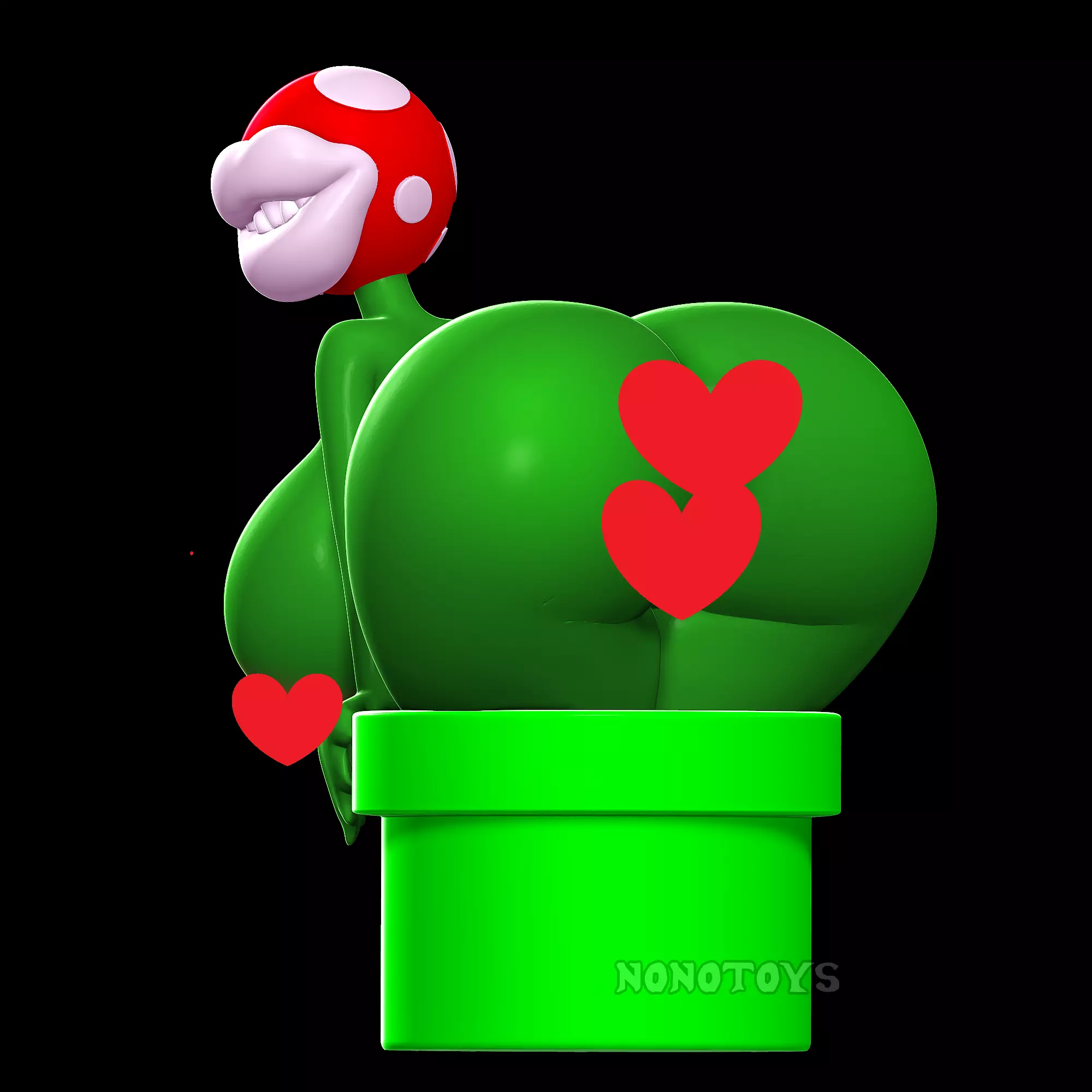 Piranha Plant NSFW 3D print model_0