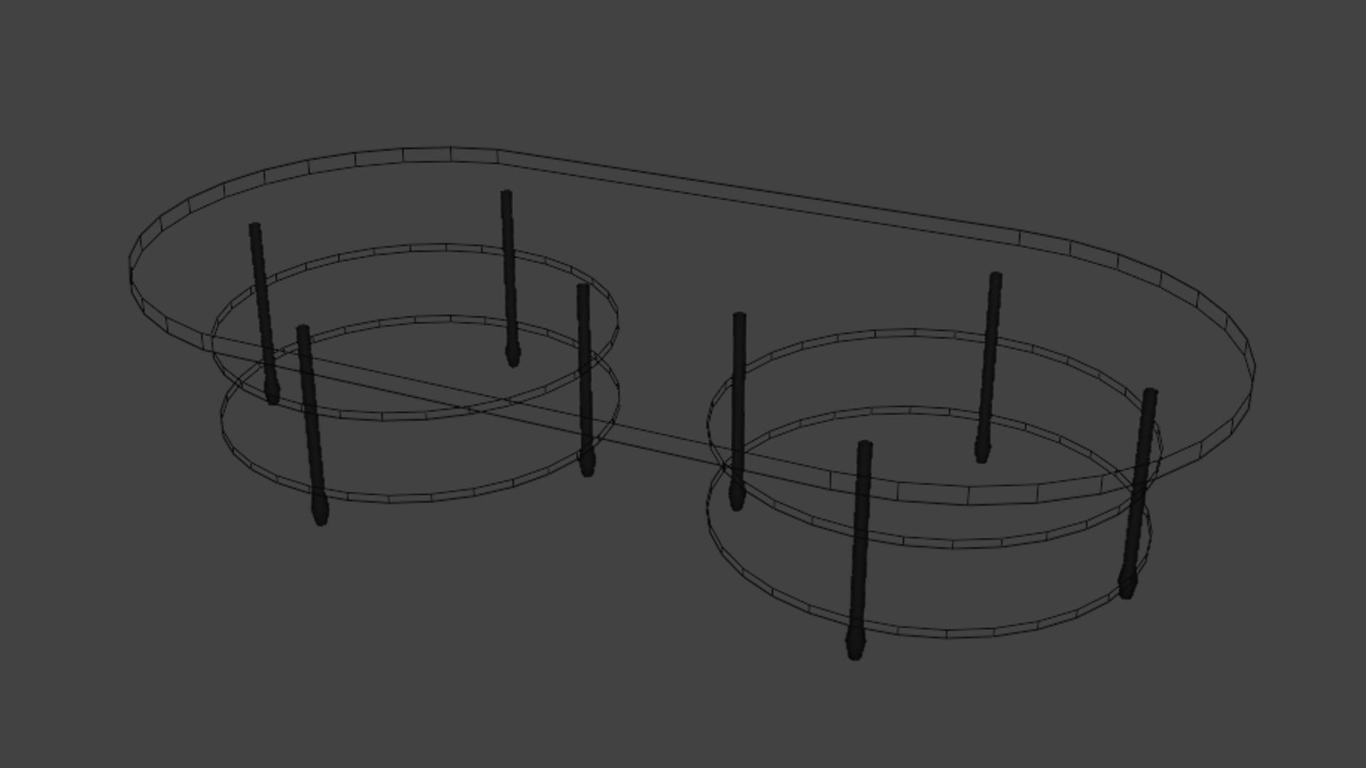 Glass Table 3D model_2