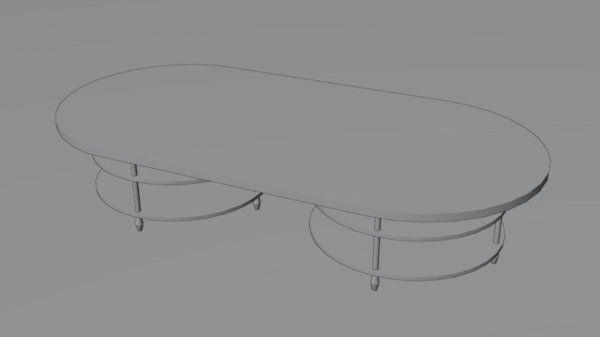 Glass Table 3D model_1