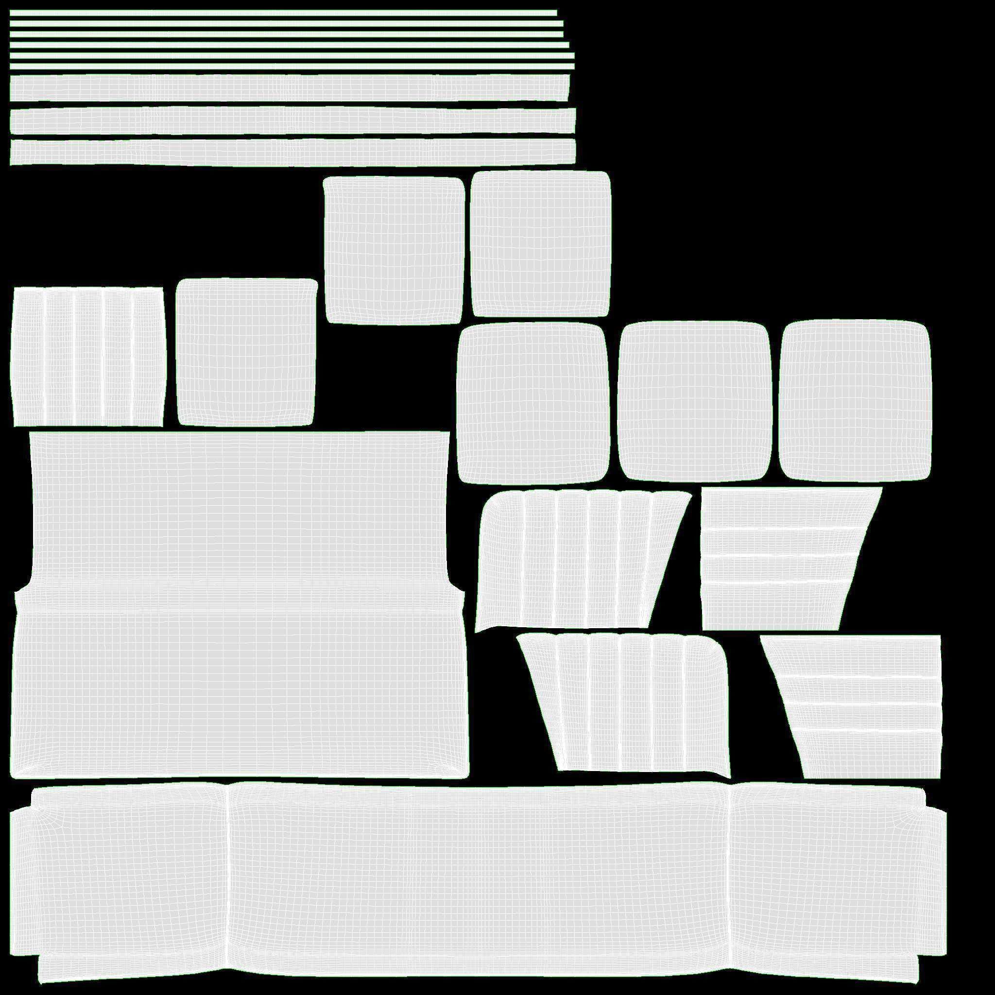 Sofa Piano 3D model_9