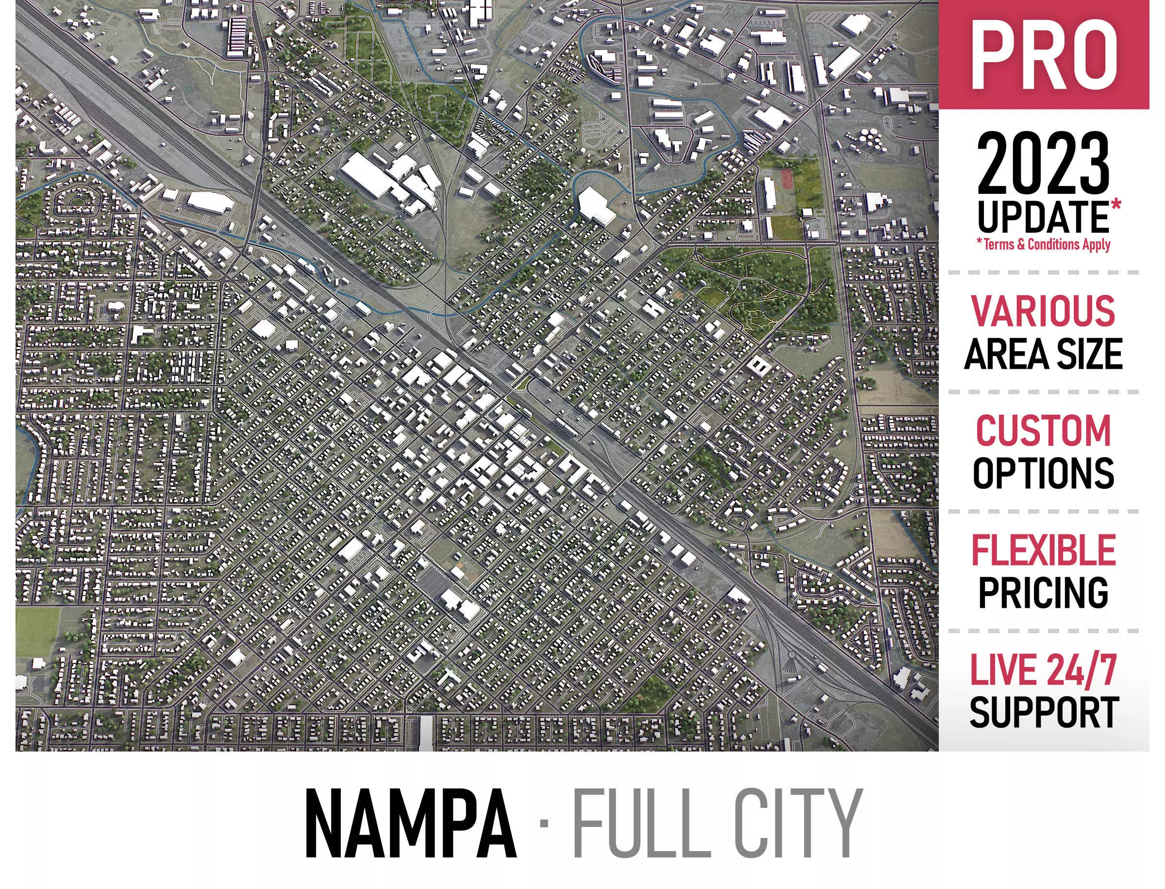 Nampa Low-poly 3D model