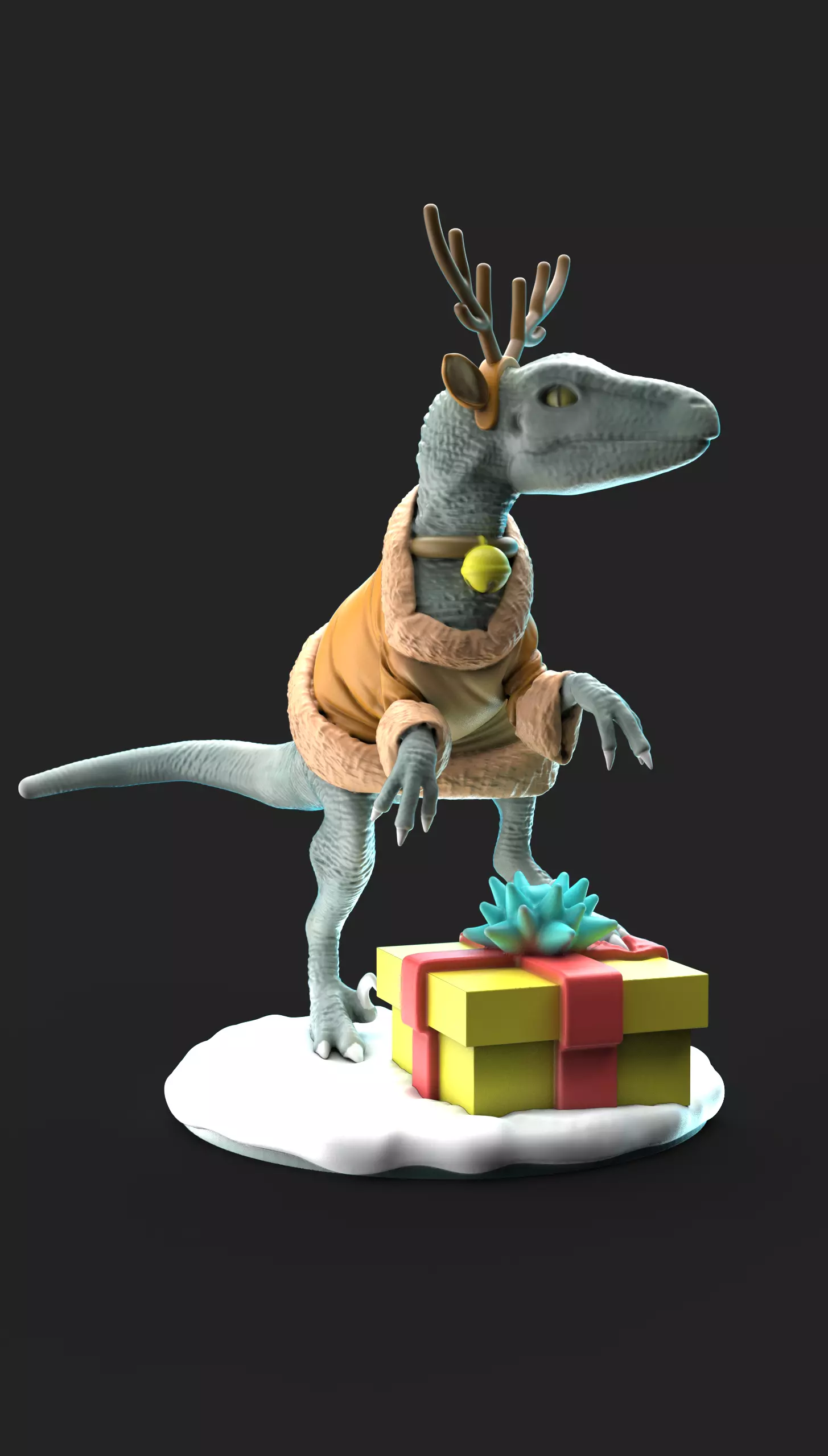 JURASSIC RUDOLPH 3D print model