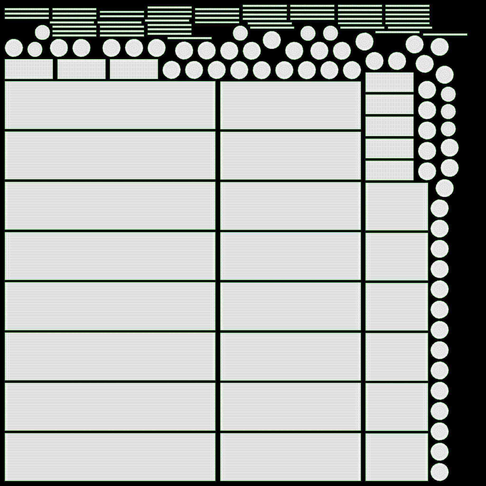 Student Shelves Desk 3D model_8