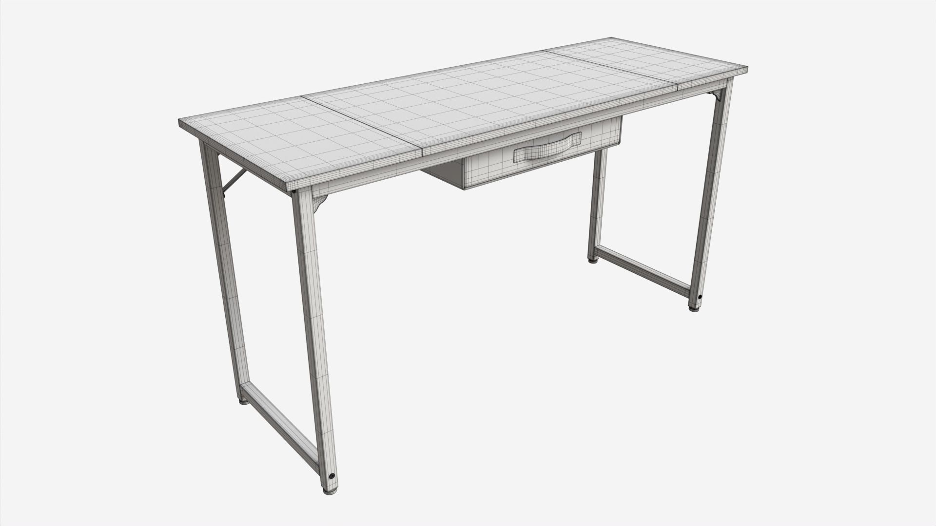 Study Writing Table for Home Office 3D model_6