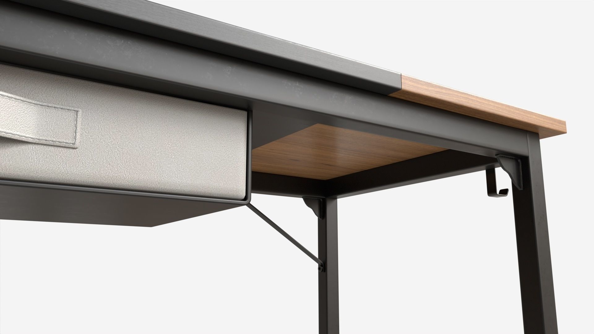 Study Writing Table for Home Office 3D model_3