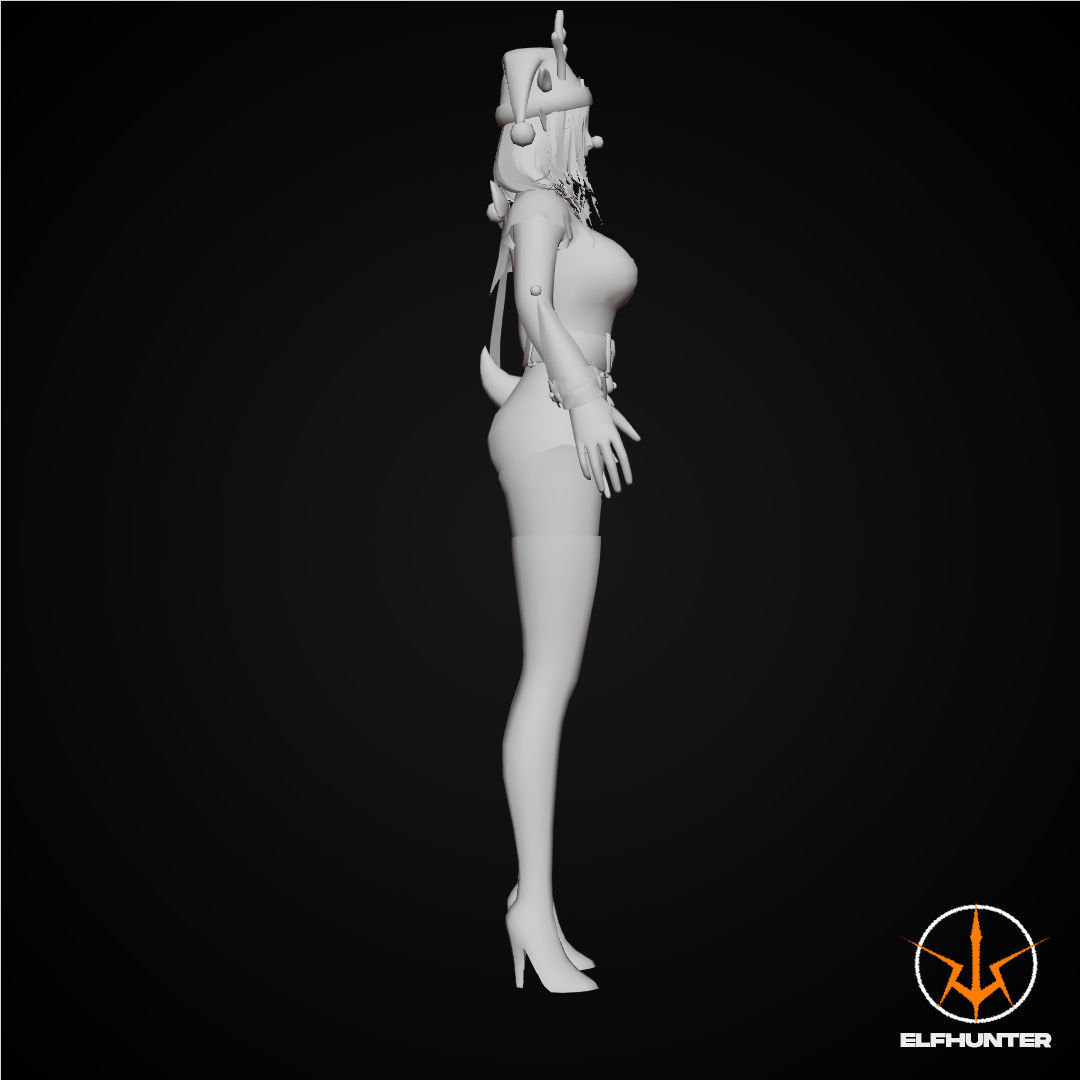 EXCLUSIVE ELF HUNTER EDITION RIGGED CHARACTER ELF CHRISTMAS Low-poly 3D model_7