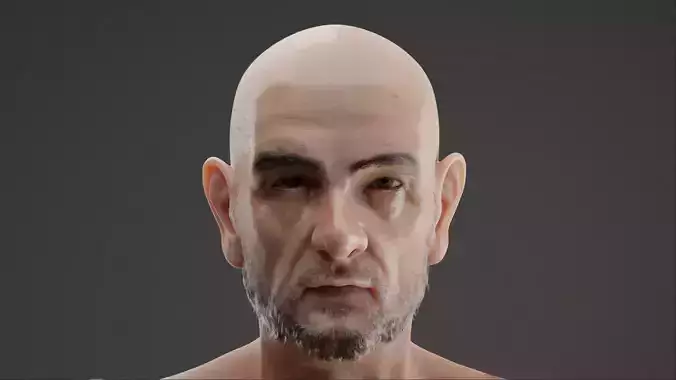 Realistic Old Man Character - Fully Rigged and PBR