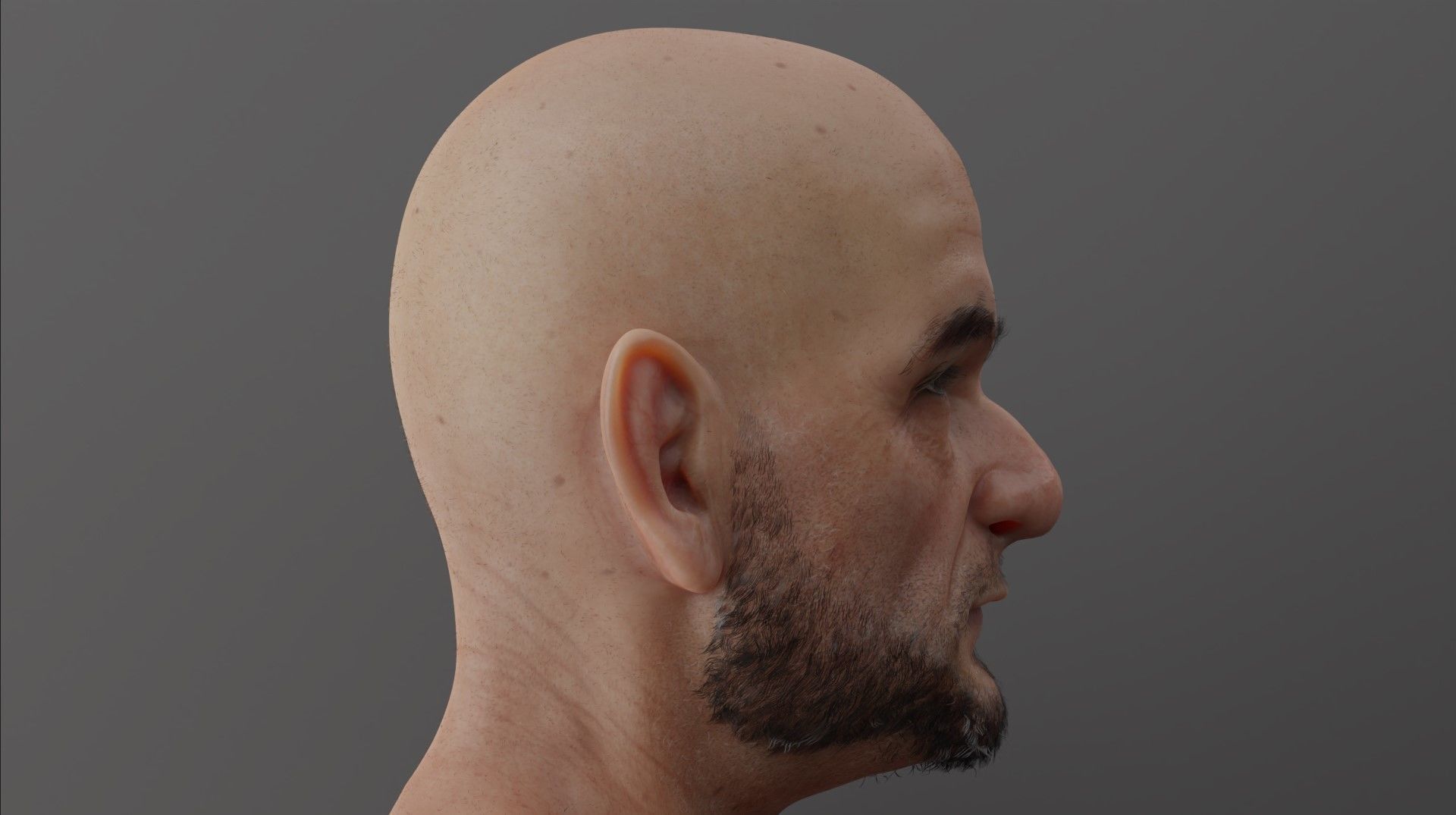 Realistic Old Man Character - Fully Rigged and PBR Low-poly 3D model_4