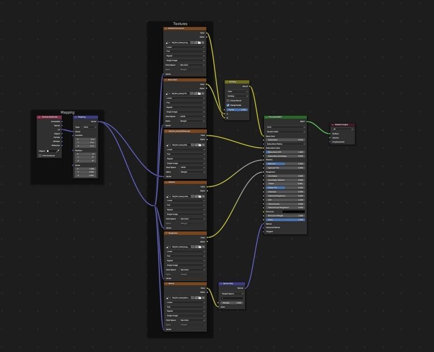 Realistic Old Man Character - Fully Rigged and PBR Low-poly 3D model_12