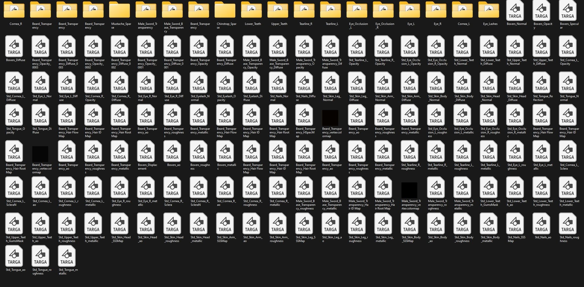 Realistic Old Man Character - Fully Rigged and PBR Low-poly 3D model_14