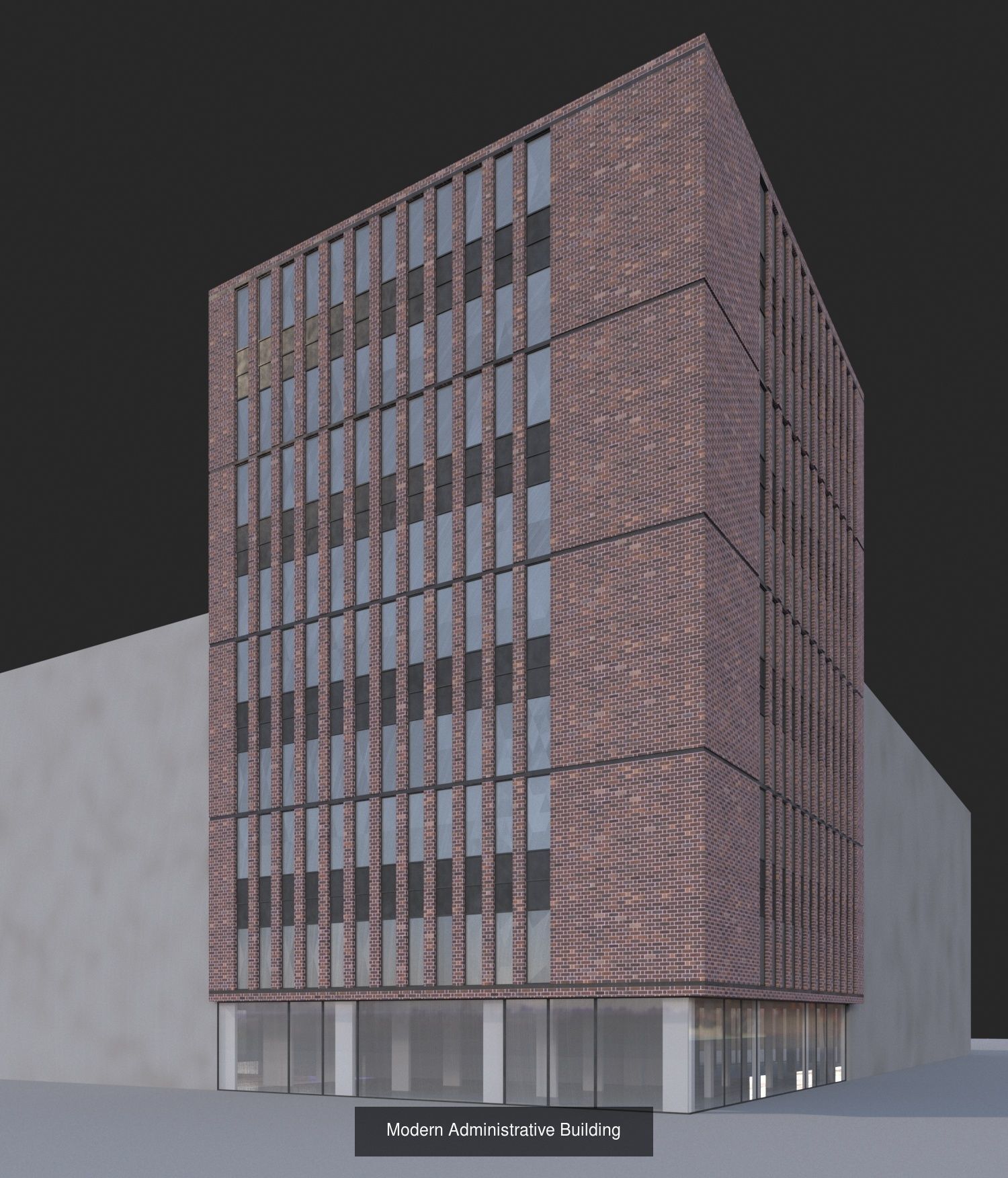 Modern administrative Buildings 3D Model Collection_3